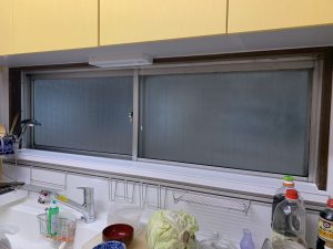 キッチン窓周りの工事