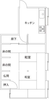 施工前の間取り図