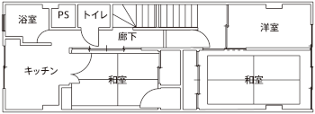 施工前の間取り図