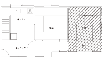 施工前の間取り図