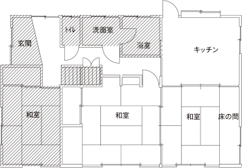 施工前の間取り図