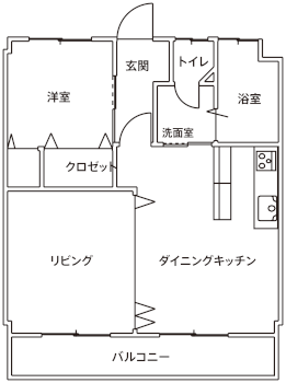 施工前の間取り図