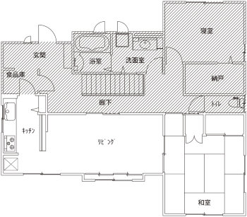 施工前の間取り図