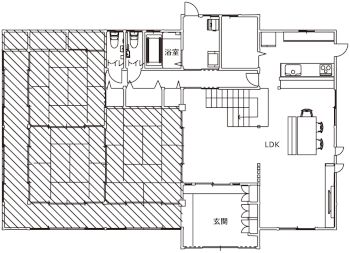 施工後の間取り図