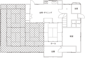 施工前の間取り図