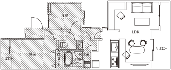 施工後の間取り図