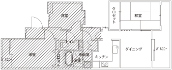 施工前の間取り図