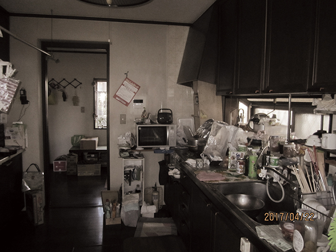 丁寧な暮らしのキッチン: 施工前