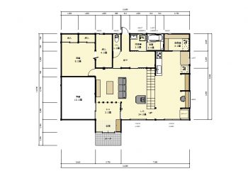 施工後の間取り図