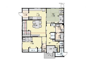 施工後の間取り図