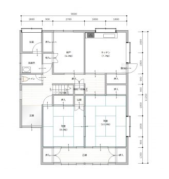 施工前の間取り図