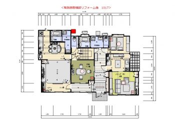 施工後の間取り図