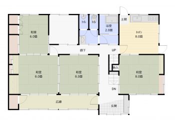 施工前の間取り図