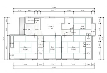 施工前の間取り図