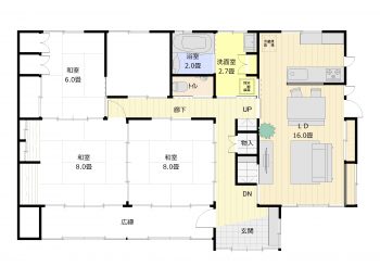 施工後の間取り図