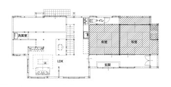 施工後の間取り図