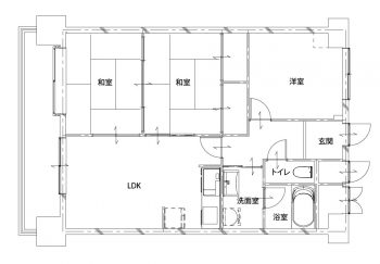 施工前の間取り図