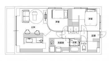 施工後の間取り図