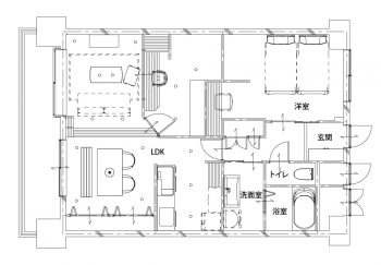 施工後の間取り図