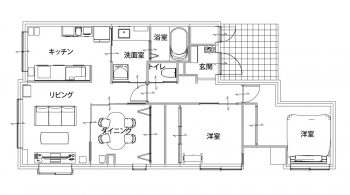 施工後の間取り図