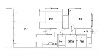 施工前の間取り図