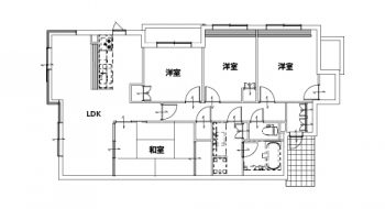 施工前の間取り図