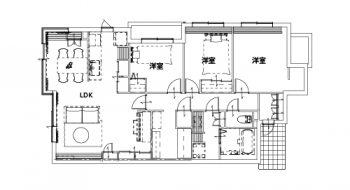 施工後の間取り図