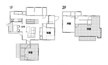 施工後の間取り図