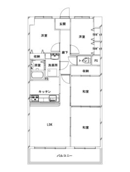 施工前の間取り図