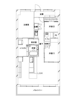 施工後の間取り図