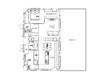 施工後の間取り図