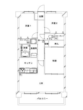 施工前の間取り図