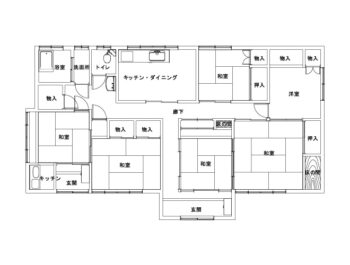 施工前の間取り図