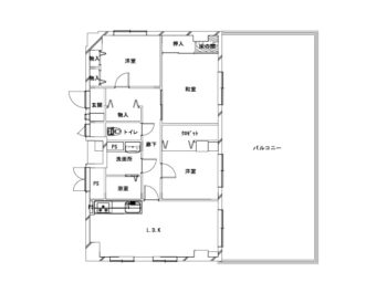 施工前の間取り図