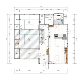 施工後の間取り図