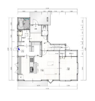 施工後の間取り図