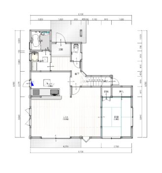 施工前の間取り図