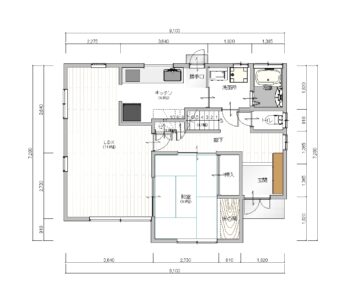 施工前の間取り図