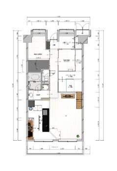 施工後の間取り図