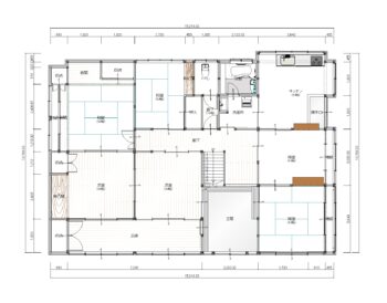 施工前の間取り図