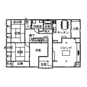 リフォーム施工事例：福島市　子供が成長する新しい空間へリフォーム 間取り After