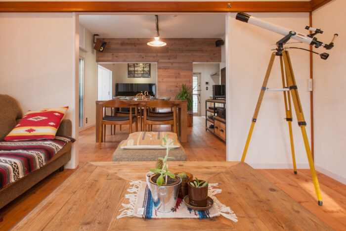 リフォーム施工事例：福島市　フルリフォーム　無垢材が奏でる大人のナチュラルハウス