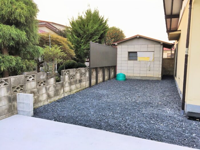 リフォーム施工事例：白河市　これで安心！手入れいらずのお庭へリフォーム