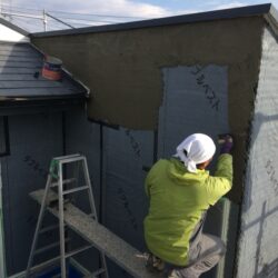 オノヤ 福島リフォームショールーム ブログ「モルタルを塗るのは難しい」