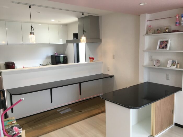 リフォーム施工事例：LDKリフォーム　オリジナルキッチンカウンター
