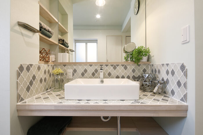 リフォーム施工事例:造作洗面台のある家