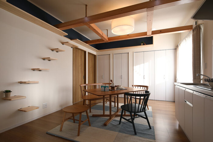 リフォーム施工事例:福島市 フルリフォーム 木と和のぬくもりを感じるLDK