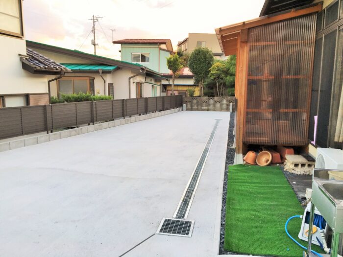 リフォーム施工事例：白河市　これで安心！手入れいらずのお庭へリフォーム