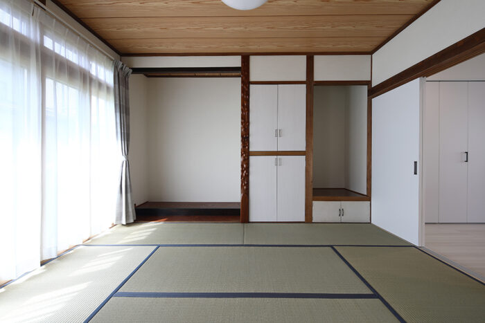 リフォーム施工事例：フルリフォーム　福島市　生活しやすさを考えたシックで明るい空間