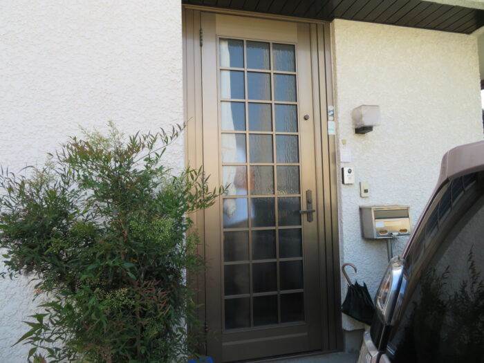 リフォーム施工事例：便利な玄関 Before